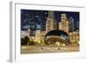 Millennium Park Chicago Cloud-null-Framed Art Print