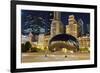 Millennium Park Chicago Cloud-null-Framed Art Print