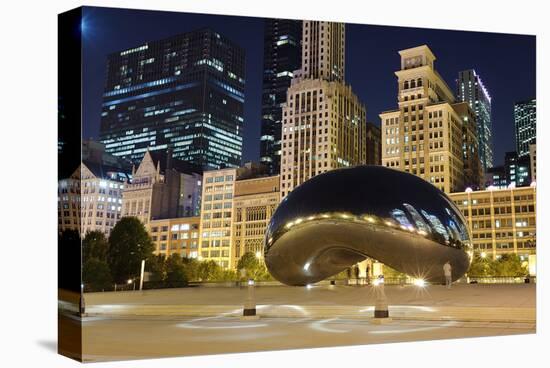 Millennium Park Chicago Cloud-null-Stretched Canvas