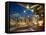 Millennium Park  Outdoor Theater At Night-Patrick Warneka-Framed Stretched Canvas