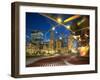 Millennium Park  Outdoor Theater At Night-Patrick Warneka-Framed Premium Photographic Print