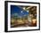 Millennium Park  Outdoor Theater At Night-Patrick Warneka-Framed Premium Photographic Print