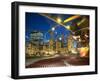 Millennium Park  Outdoor Theater At Night-Patrick Warneka-Framed Photographic Print