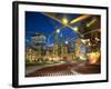 Millennium Park  Outdoor Theater At Night-Patrick Warneka-Framed Photographic Print