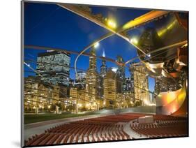 Millennium Park  Outdoor Theater At Night-Patrick Warneka-Mounted Photographic Print