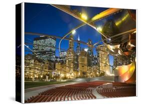 Millennium Park  outdoor theater-Patrick  J. Warneka-Stretched Canvas