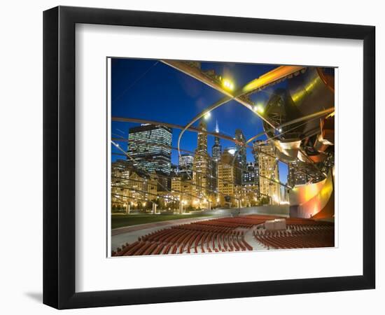 Millennium Park  outdoor theater-Patrick  J. Warneka-Framed Photographic Print