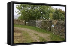 Millennium Wall, the National Stone Centre, Derbyshire-Peter Thompson-Framed Stretched Canvas