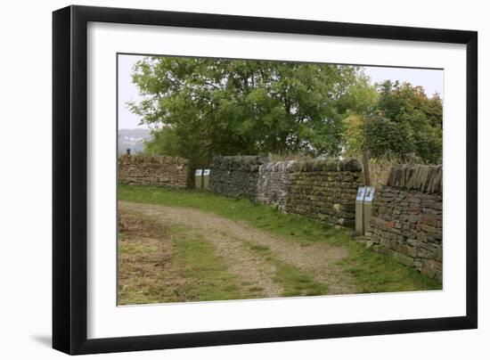 Millennium Wall, the National Stone Centre, Derbyshire-Peter Thompson-Framed Photographic Print