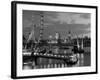 Millennium Wheel and Houses of Parliament, London, England-Peter Adams-Framed Photographic Print