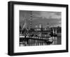 Millennium Wheel and Houses of Parliament, London, England-Peter Adams-Framed Premium Photographic Print