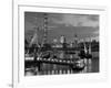 Millennium Wheel and Houses of Parliament, London, England-Peter Adams-Framed Photographic Print