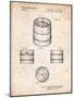 Miller Beer Keg Patent-Cole Borders-Mounted Art Print