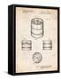 Miller Beer Keg Patent-Cole Borders-Framed Stretched Canvas