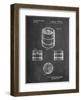 Miller Beer Keg Patent-Cole Borders-Framed Art Print