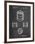 Miller Beer Keg Patent-Cole Borders-Framed Art Print