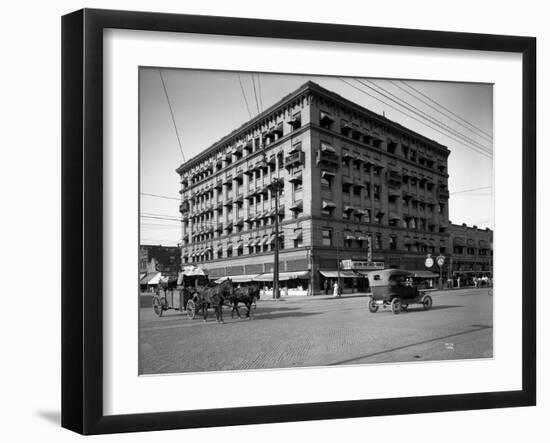 Miller Building, North Yakima, WA, 1915-Ashael Curtis-Framed Giclee Print