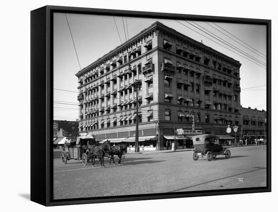 Miller Building, North Yakima, WA, 1915-Ashael Curtis-Framed Stretched Canvas