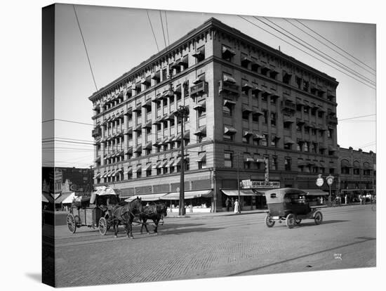 Miller Building, North Yakima, WA, 1915-Ashael Curtis-Stretched Canvas