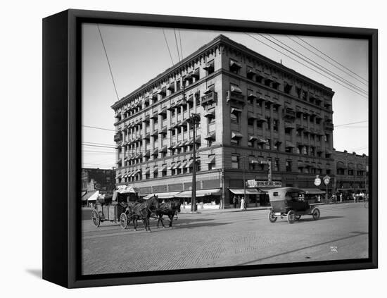 Miller Building, North Yakima, WA, 1915-Ashael Curtis-Framed Stretched Canvas