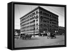 Miller Building, North Yakima, WA, 1915-Ashael Curtis-Framed Stretched Canvas