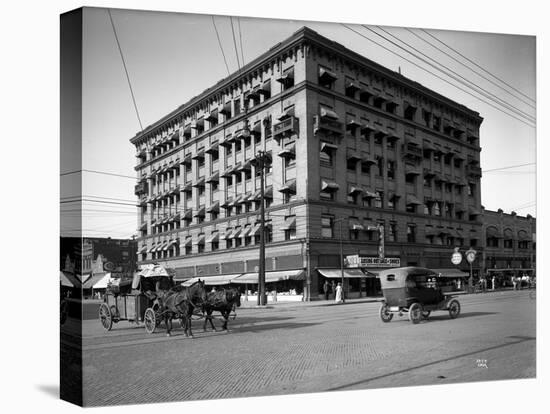 Miller Building, North Yakima, WA, 1915-Ashael Curtis-Stretched Canvas