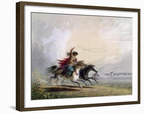 Miller: Shoshone Woman-Alfred Jacob Miller-Framed Giclee Print