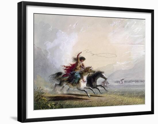 Miller: Shoshone Woman-Alfred Jacob Miller-Framed Giclee Print