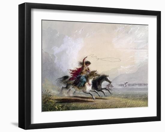 Miller: Shoshone Woman-Alfred Jacob Miller-Framed Giclee Print