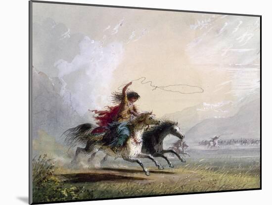 Miller: Shoshone Woman-Alfred Jacob Miller-Mounted Giclee Print