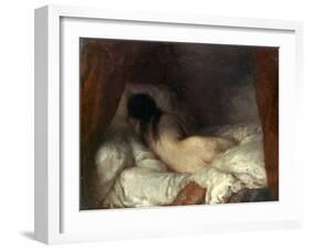 Millet: Reclining Nude-Jean-François Millet-Framed Giclee Print