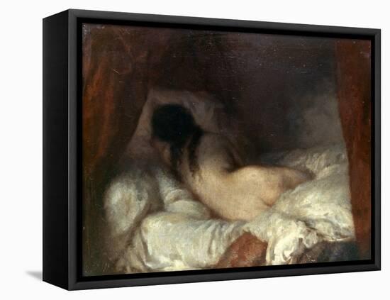 Millet: Reclining Nude-Jean-François Millet-Framed Stretched Canvas
