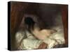 Millet: Reclining Nude-Jean-François Millet-Stretched Canvas