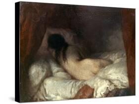 Millet: Reclining Nude-Jean-François Millet-Stretched Canvas