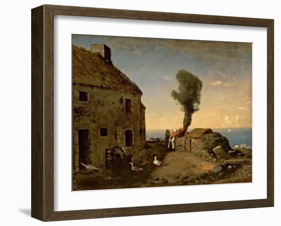 Millet's Birthplace at Gruchy-Jean-François Millet-Framed Giclee Print