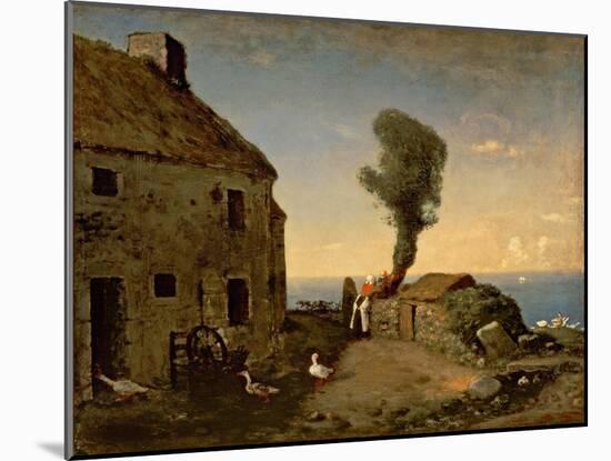 Millet's Birthplace at Gruchy-Jean-François Millet-Mounted Giclee Print