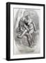 Millet: The Lovers-Jean-François Millet-Framed Giclee Print