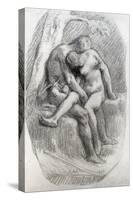 Millet: The Lovers-Jean-François Millet-Stretched Canvas