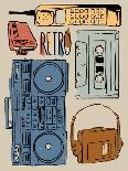 Retro Electronix Mute Colored-Milli Villa-Art Print
