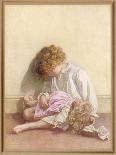 Girl and Her Doll, Both Fast Asleep-Millicent E. Gray-Art Print