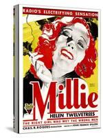 MILLIE, Helen Twelvetrees on window card, 1931.-null-Stretched Canvas