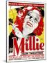 MILLIE, Helen Twelvetrees on window card, 1931.-null-Mounted Art Print