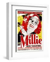 MILLIE, Helen Twelvetrees on window card, 1931.-null-Framed Art Print