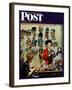 "Millinery Shop," Saturday Evening Post Cover, March 10, 1945-John Falter-Framed Giclee Print