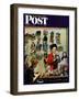 "Millinery Shop," Saturday Evening Post Cover, March 10, 1945-John Falter-Framed Giclee Print