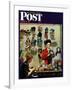 "Millinery Shop," Saturday Evening Post Cover, March 10, 1945-John Falter-Framed Giclee Print