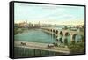 Milling District, Bridges, Minneapolis, Minnesota-null-Framed Stretched Canvas