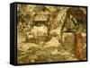 Milling Grain, Ceylon, 1907-Edward Atkinson Hornel-Framed Stretched Canvas