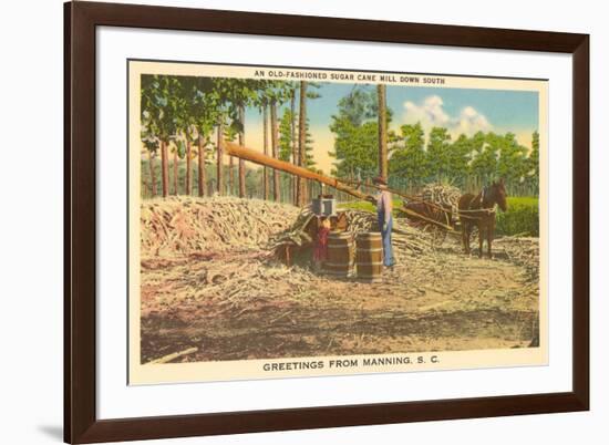 Milling Sugar Cane, Manning, South Carolina-null-Framed Premium Giclee Print