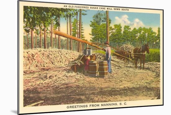 Milling Sugar Cane, Manning, South Carolina-null-Mounted Art Print